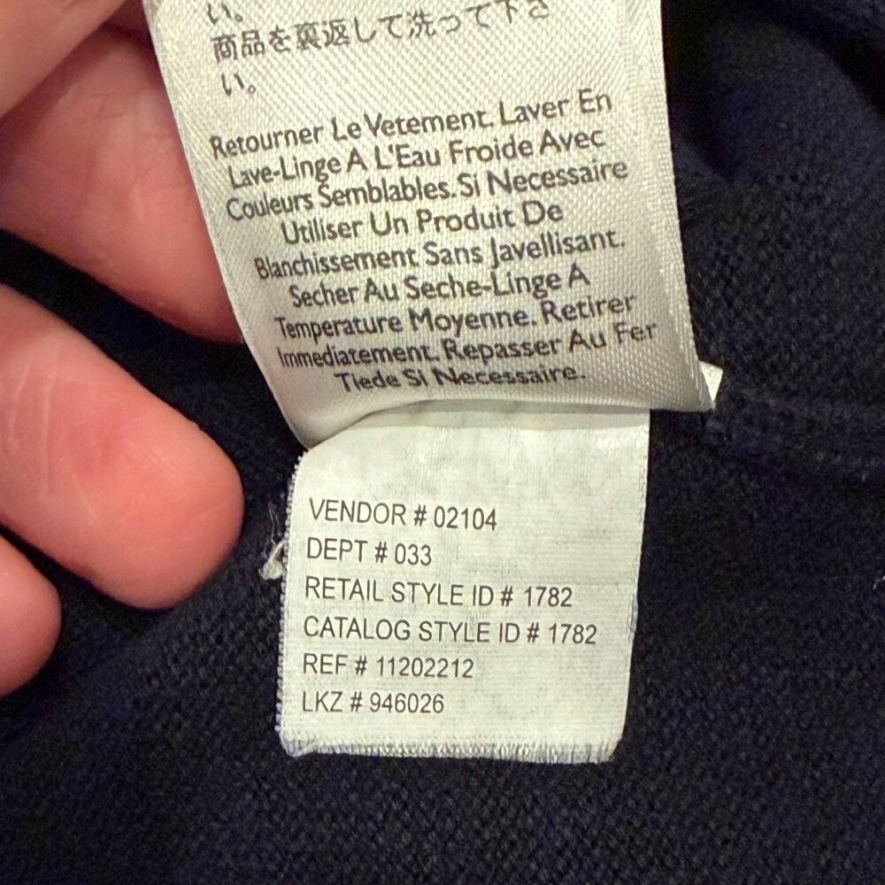 Eddie Bauer Vintage 90s Y2K Thick Crewneck Sweater Blue Men's XL - Picture 5 of 9
